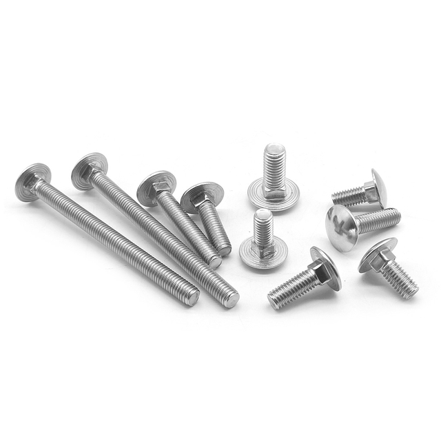 Нержавеющая сталь 304 316 M8x100mm Длинные болты с круглой головкой и квадратной шейкой