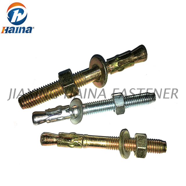 Клиновой анкер M8x75 из оцинкованной углеродистой стали класса 4.8