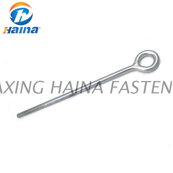 Оцинкованная пластина из углеродистой стали M12 Gr 4,8 5,8 8,8 Винт с крючком для проушины